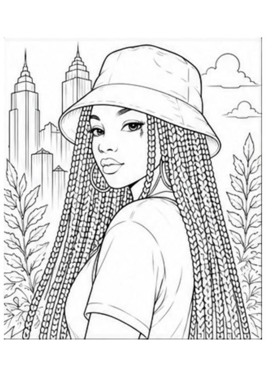 Preview of coloring page 4 from BLACK N BEAUTIFUL