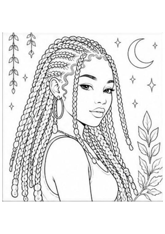 Preview of coloring page 6 from BLACK N BEAUTIFUL