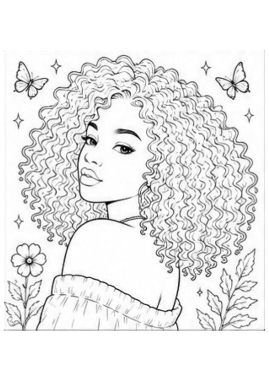 Preview of coloring page 8 from BLACK N BEAUTIFUL