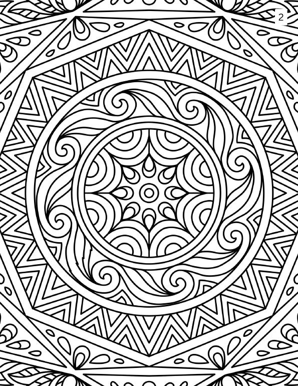 Preview of mandala coloring page 1