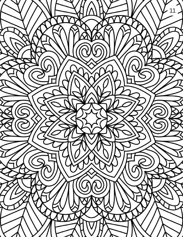 Preview of mandala coloring page 4
