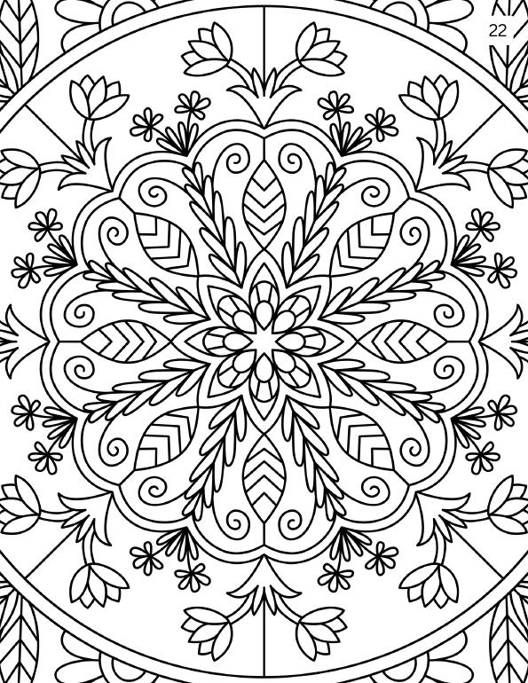 Preview of mandala coloring page 7