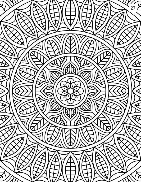 Preview of mandala coloring page 8